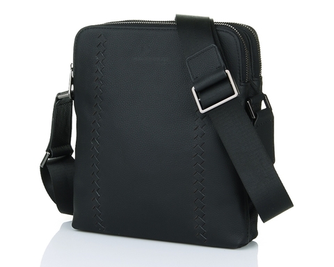 Мужская сумка через плечо Bottega Veneta Black 3237