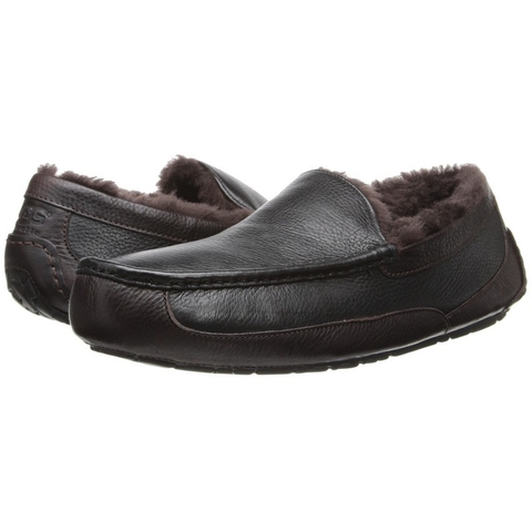 Мужские угги мокасины UGG MENS Ascot Metallic Black