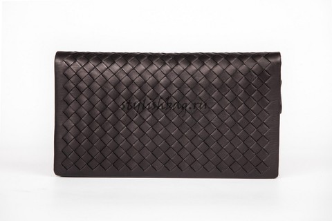 Мужской кошелек на молнии Bottega Veneta  Zip Around Black