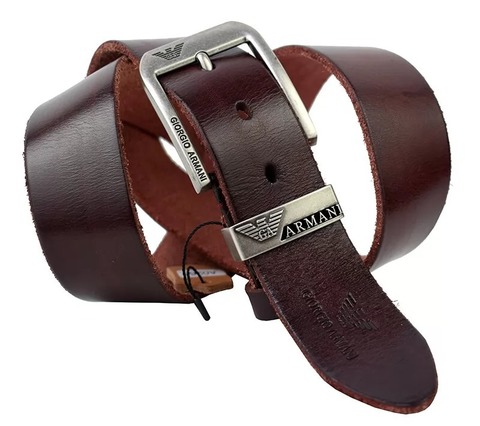 Мужской ремень из телячьей кожи Armani 3003