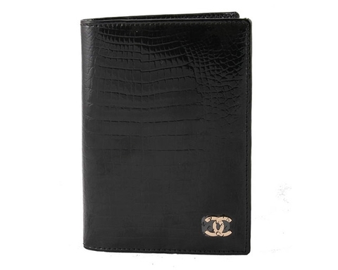 Обложка для паспорта Chanel 9012 black