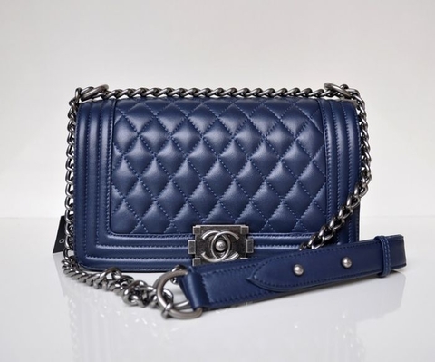 Женская сумка Chanel Le Boy Flap Blue