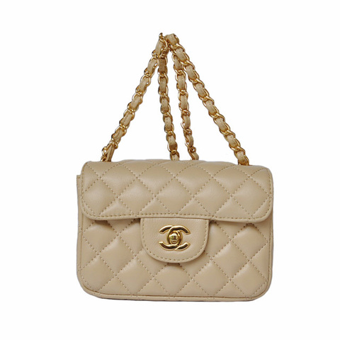 Женская сумка Chanel Mini Flap Bag Beige