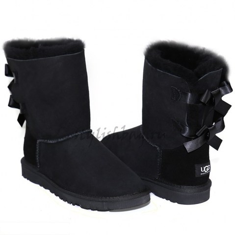 Женские угги UGG Bailey Bow Black