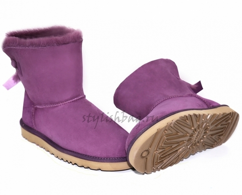 Женские угги UGG Bailey Bow Mini Purple
