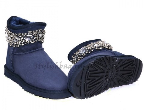 Женские угги UGG Jimmy Choo Multicrystal Navy