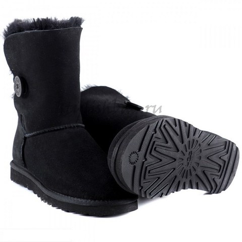 Женские угги UGG Bailey Button Black