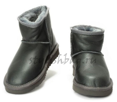 Женские угги UGG Women's Classic Mini Metallic Grey