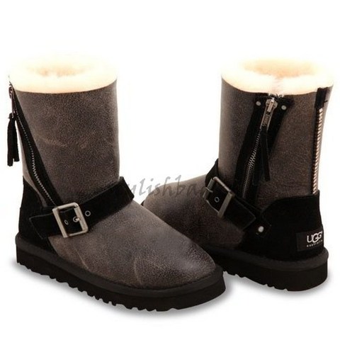 Женские угги UGG Short Blaise Bomber Black