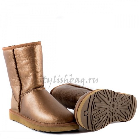 Женские угги UGG Women's Short Metallic Bronze