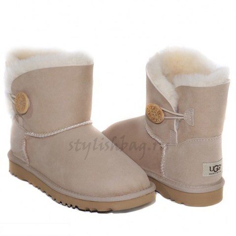 Женские угги UGG Mini Bailey Button Sand
