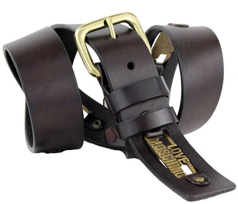 Женский джинсовый ремень из кожи Miss Sixty Brown