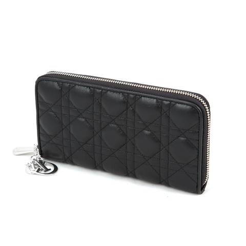 Женский кошелек Dior Zip Arond Wallet Black