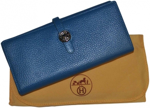 Женский кошелек Hermes Blue 2003