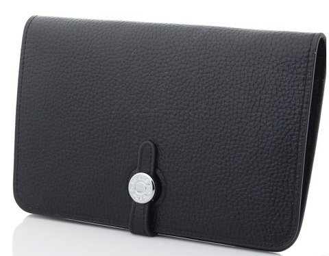 Женский кошелек Hermes Dogon Black 536