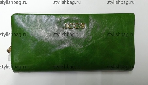 Зеленый кошелек на молнии JCCS js-3205green
