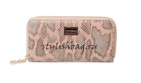 Женский кошелек на молнии Nina Farmina 2NF9285-069Bege