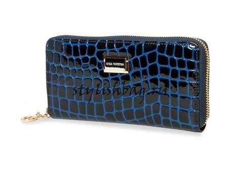Женский кошелек на молнии Nina Farmina 2NF9285-095DeBlue