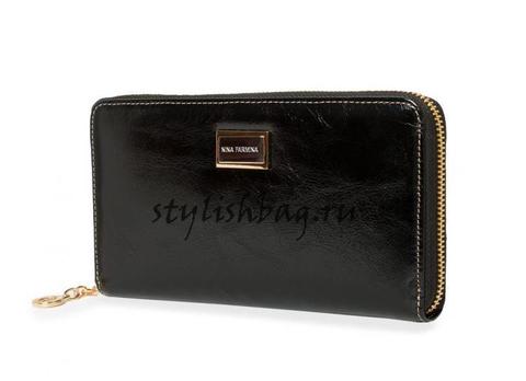 Женский кошелек на молнии Nina Farmina 2NF9285JBlack