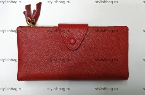 Женский красный кошелек из кожи JCCS j-3060red