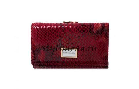Маленький женский кошелек из кожи Nina Farmina 2NF9282-116DeRed